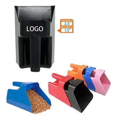 3 Quart plastik Feed Scoop pou bèt ak fèm